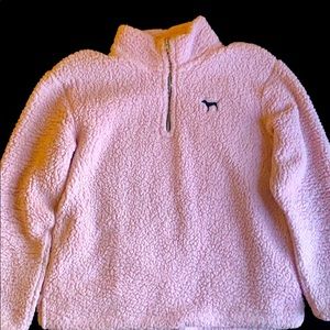 Victoria’s Secret PINK Sherpa Pullover 1/4 zip